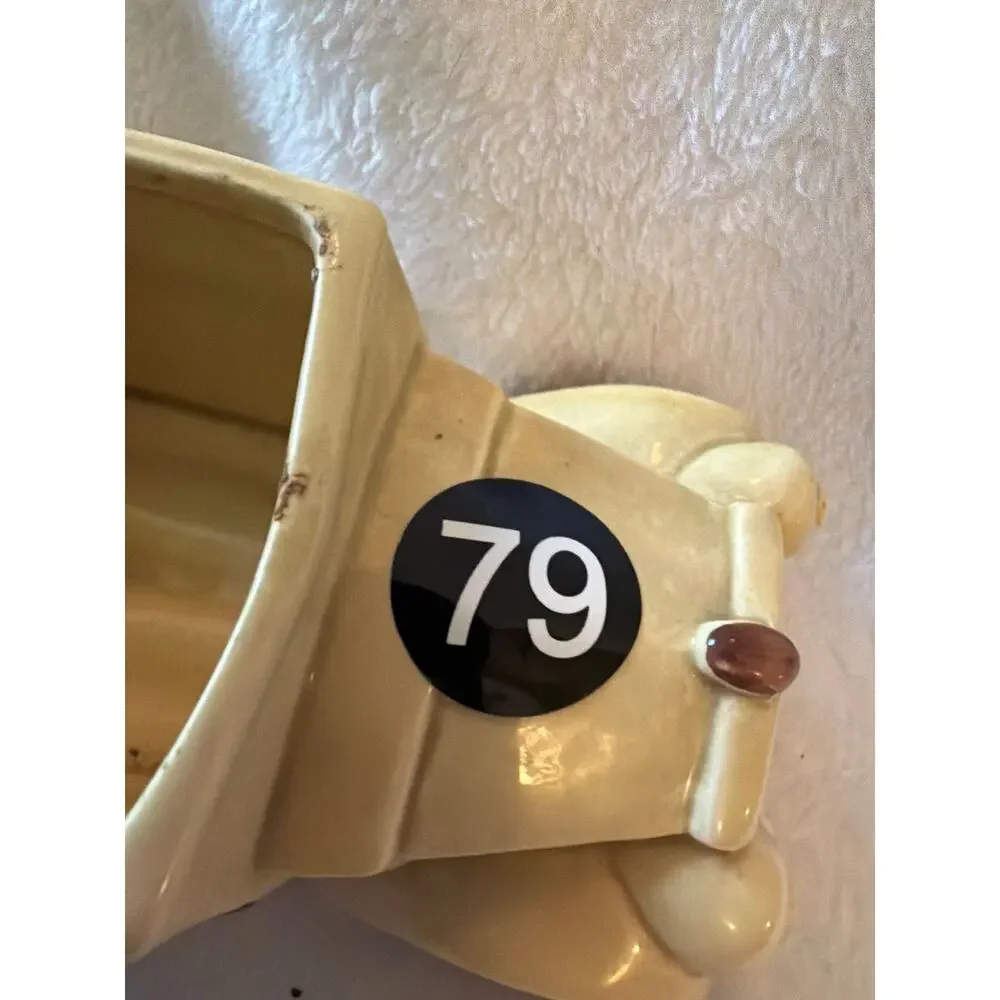 Vintage Relpo 7026 Ceramic Roadster Car Planter Cachepot Art Deco Japan